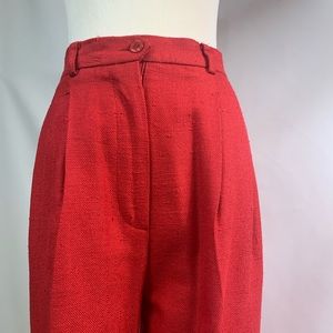 Vintage Doncaster Silks Red Dress Pants